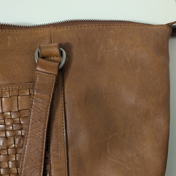 Vilenca Holland, Brown Cognac Leather Purse Shoulder Bag Tote 🤎 - Picture 11 of 12